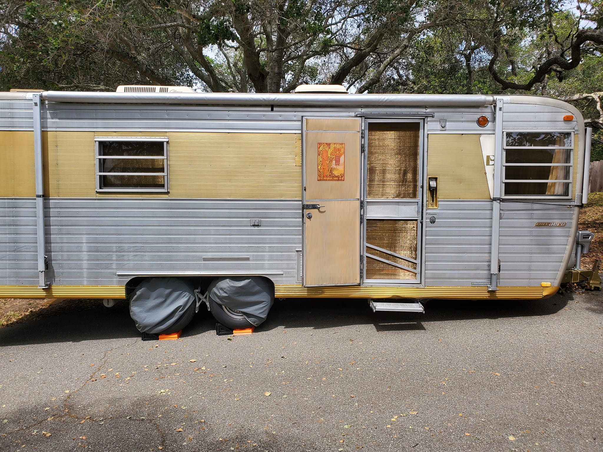 RV window & door screens — after installation